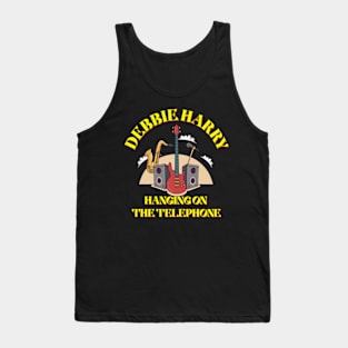 Debbie Harry Hanging on The Telephone T shirt Yellow Tank Top